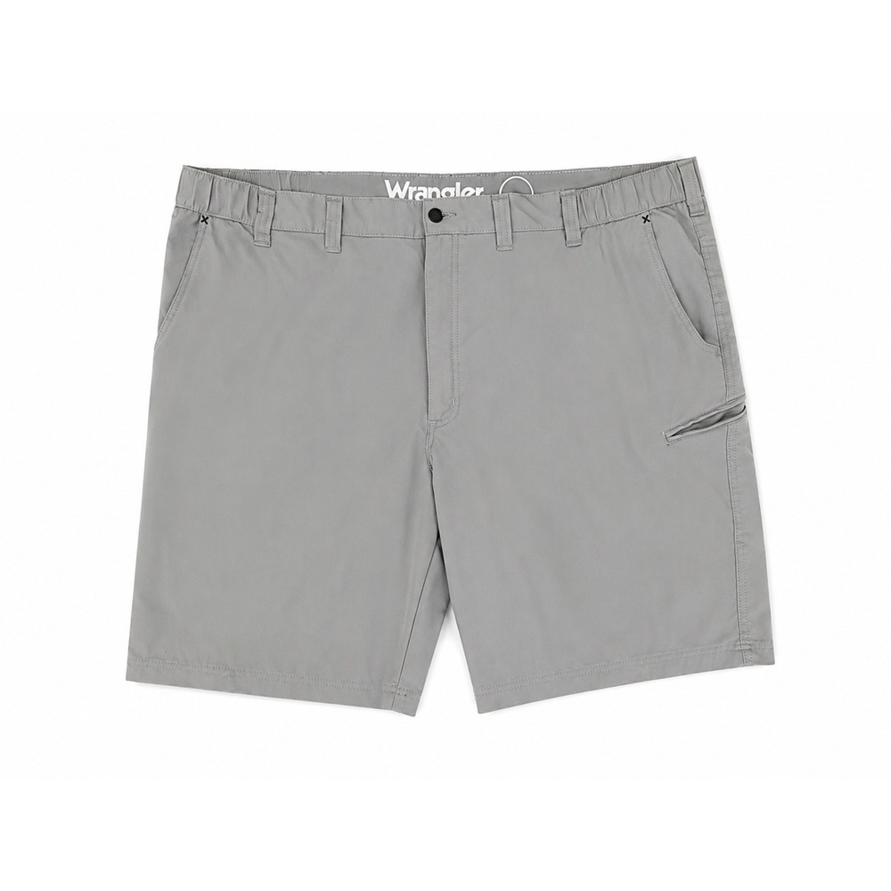 Wrangler ATG Mens Gray Performance Hiking Shorts Size 48 Outdoor Stretch Utility